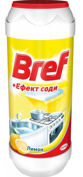 BREF Порошок для чищення "Ефект соди" Лимон 500г